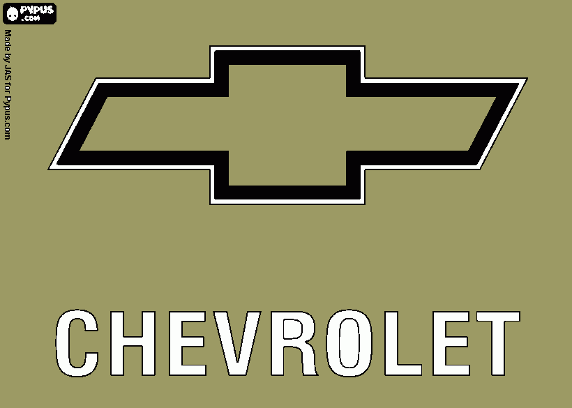 chevy coloring page