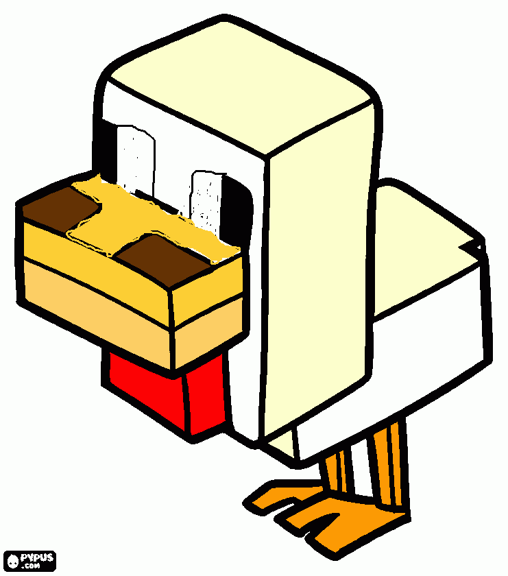 CHICKEN!!! coloring page