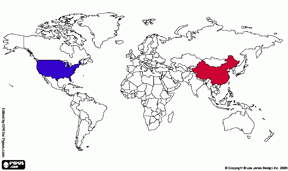 china map coloring page