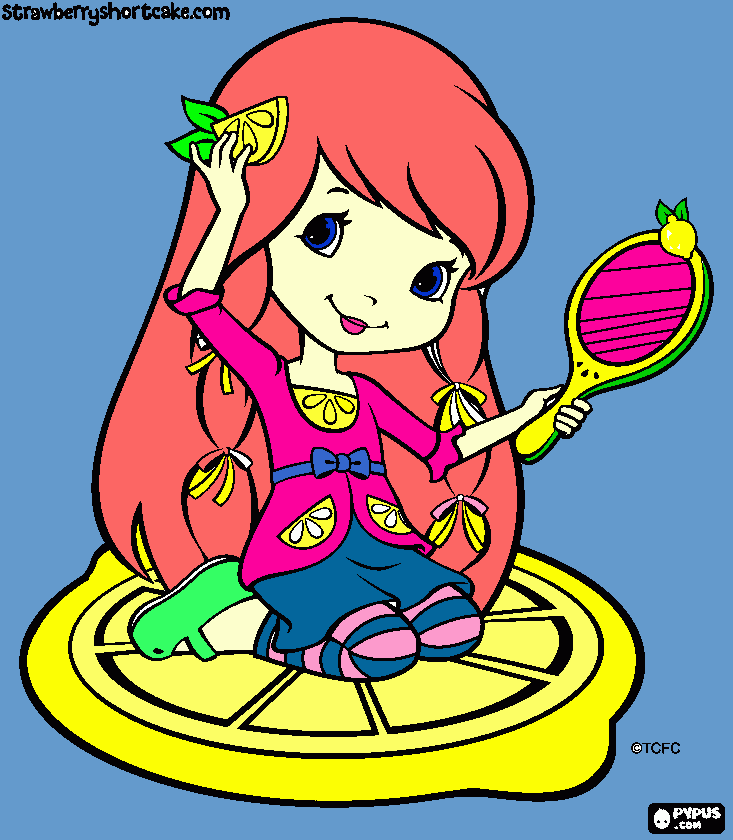 Chloes strawberry shortcake coloring page