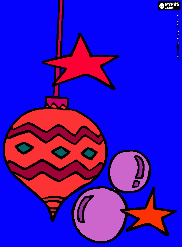 christmas bulb coloring page