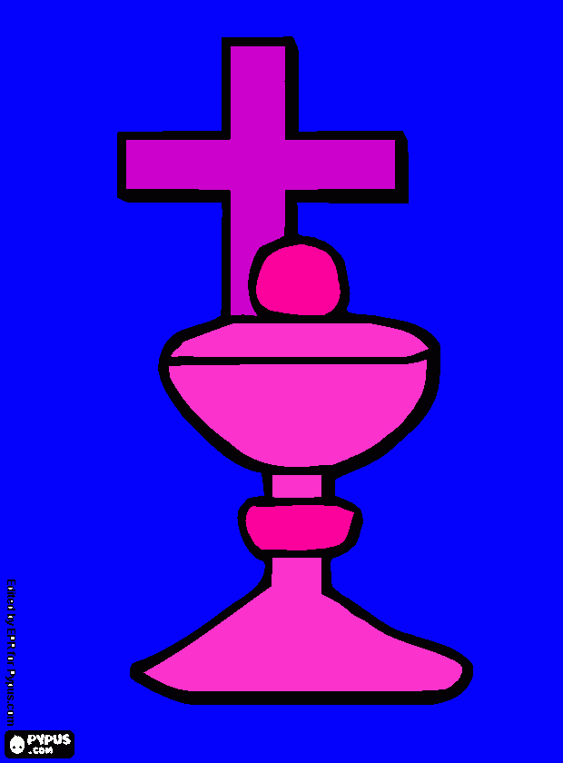 ciborium and the cros coloring page