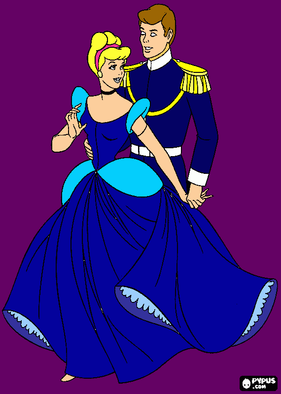 Cinderella coloring page