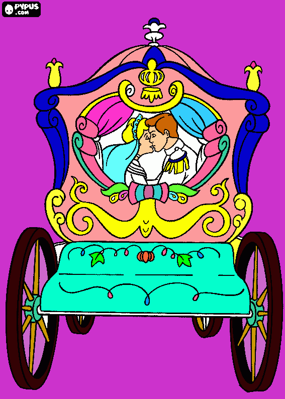 cinderrella coloring page