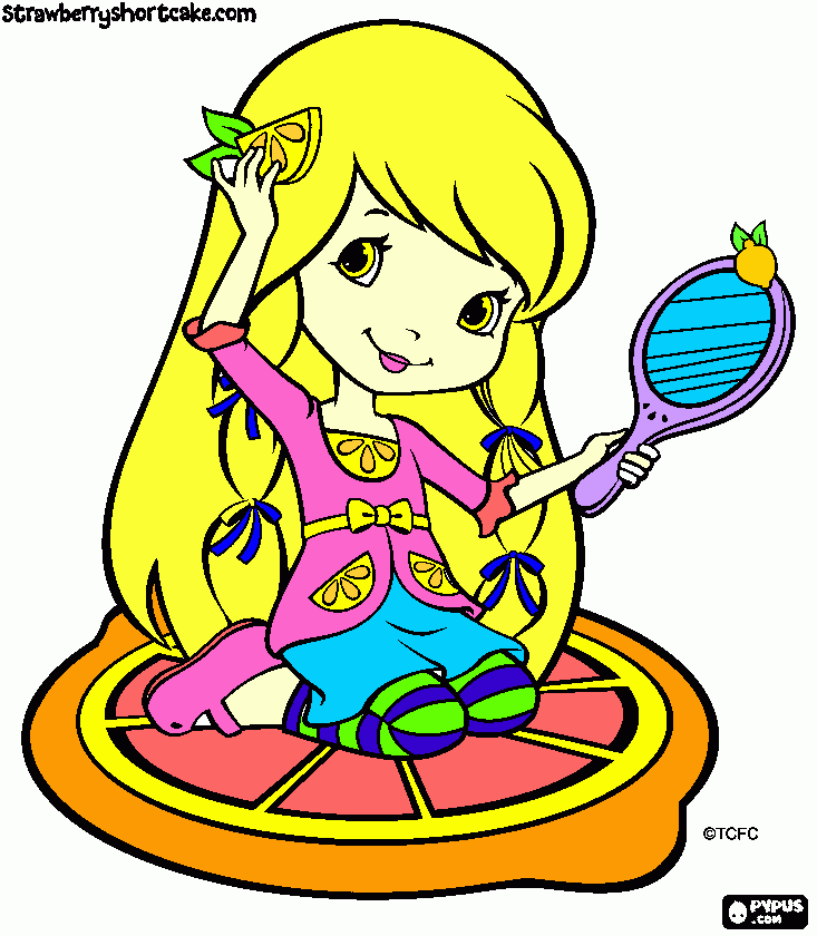 Citron pigen coloring page