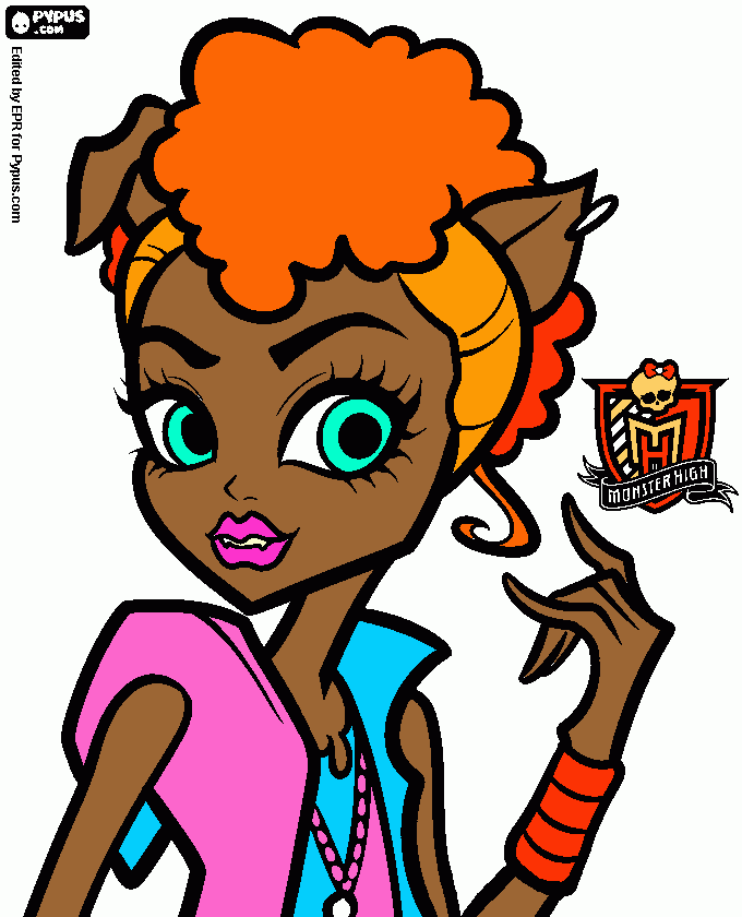 clawdeens little sister coloring page