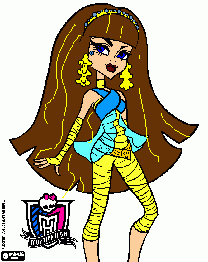cleo coloring page
