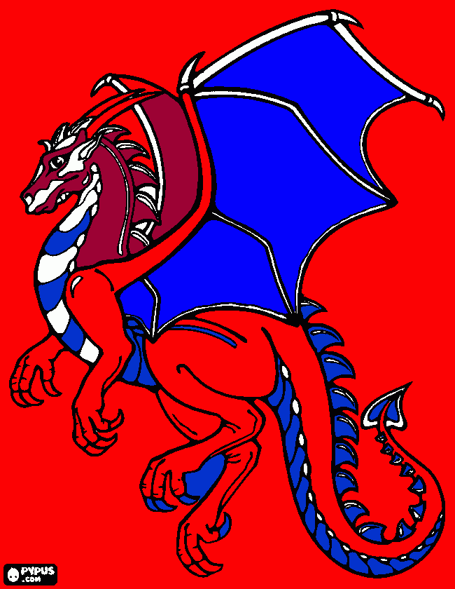 Cloud Dragon coloring page