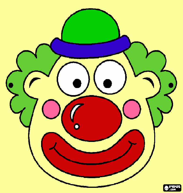 Клоун лицо картинка для детей