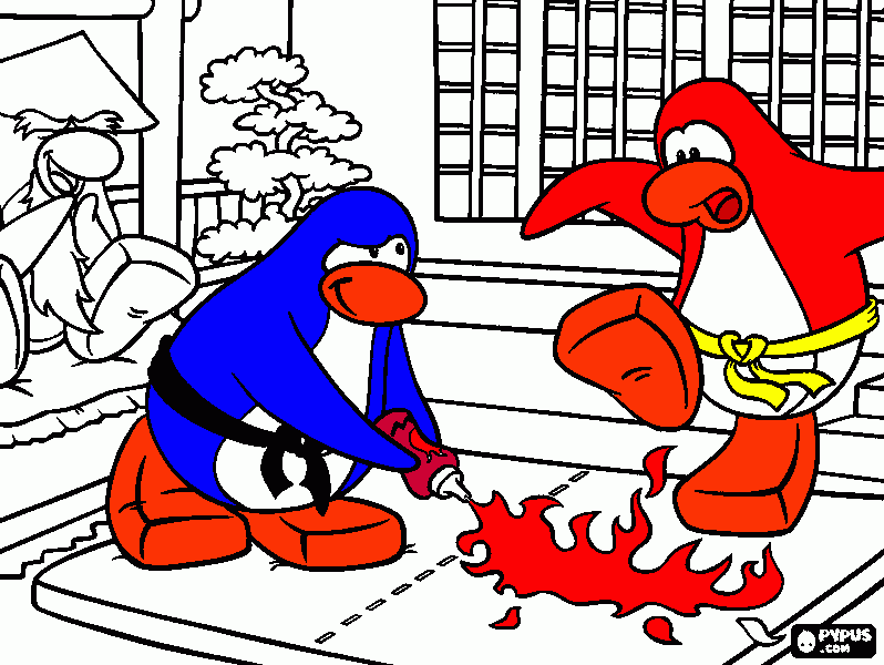 clubpenguin coloring page