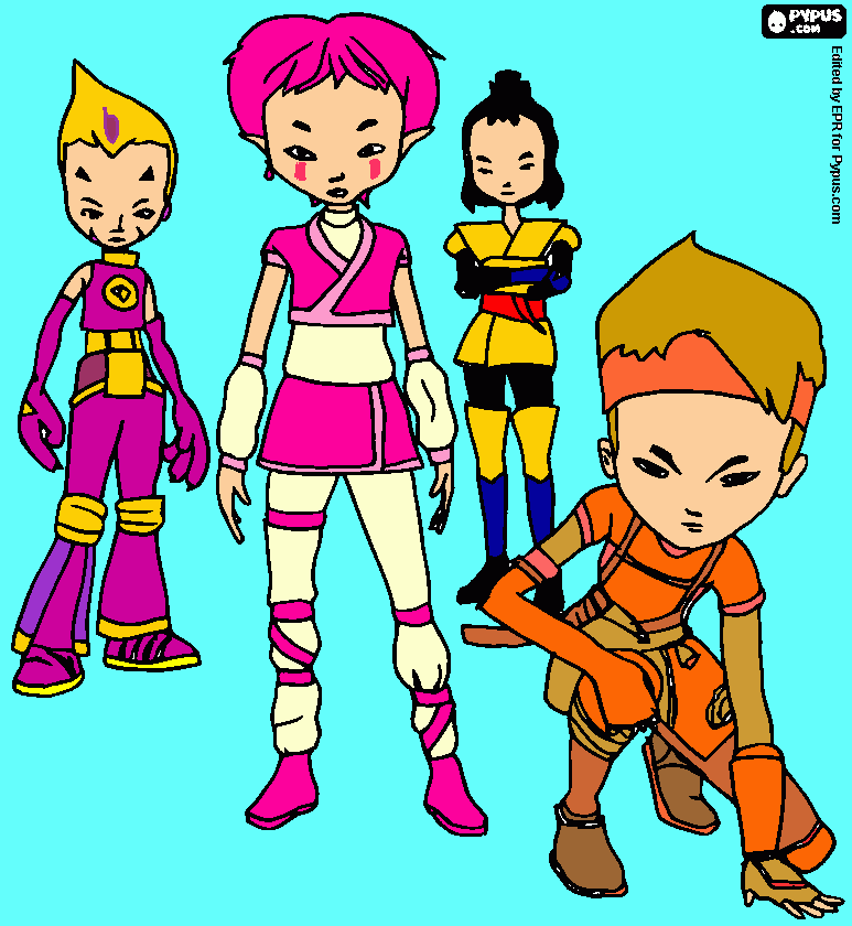 code lyoko warriors coloring page