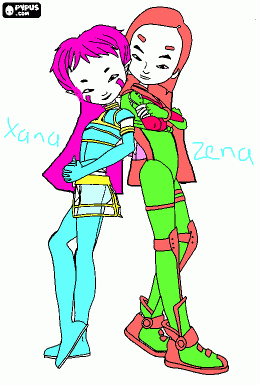 code lyoko coloring page