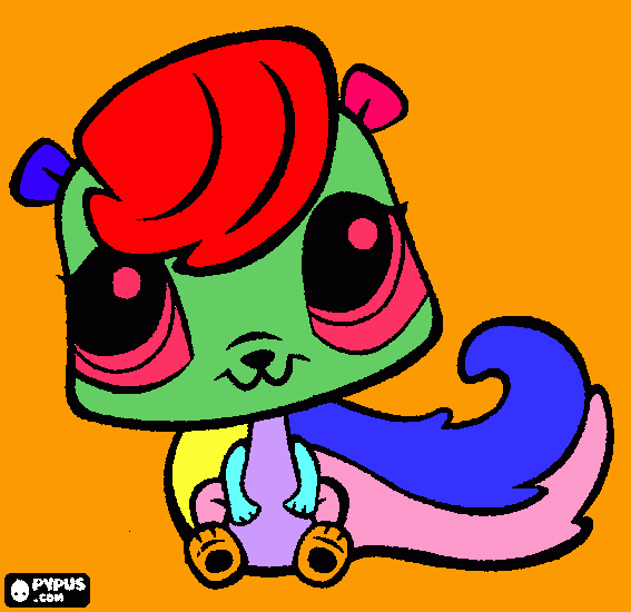 Color Squirrel coloring page