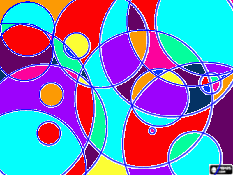 colorful bubbles coloring page