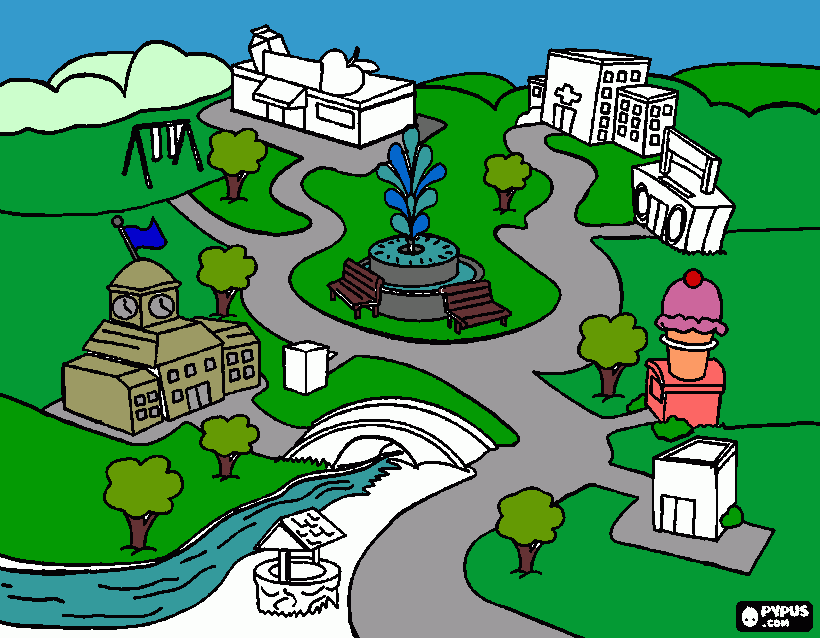 Colors Coloring Page Printable Colors