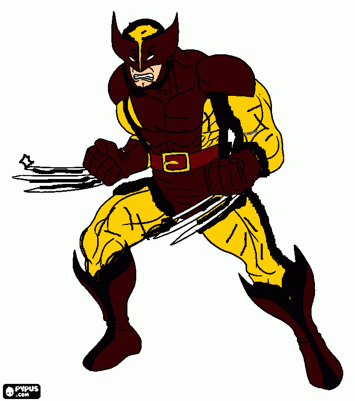 comic classic wolverine coloring page
