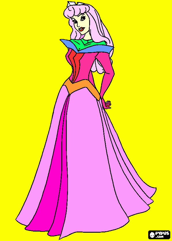 cong chua coloring page