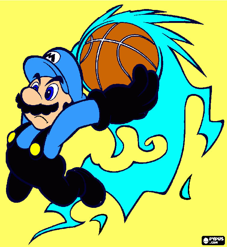 cosmic mario kart coloring page