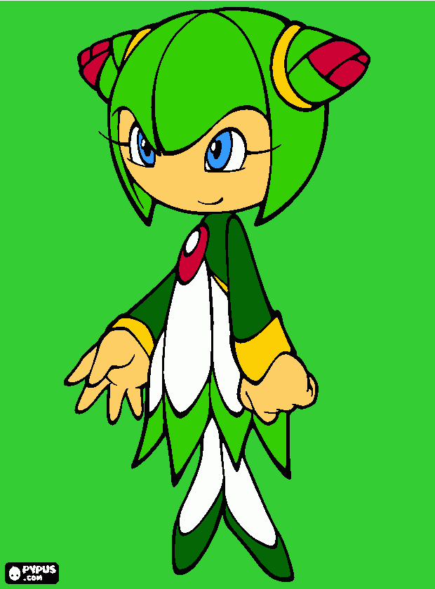 Cosmo Sonic coloring page