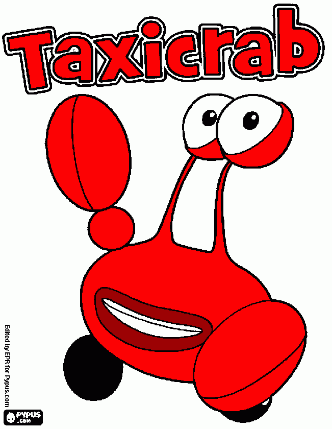 crab coloring page