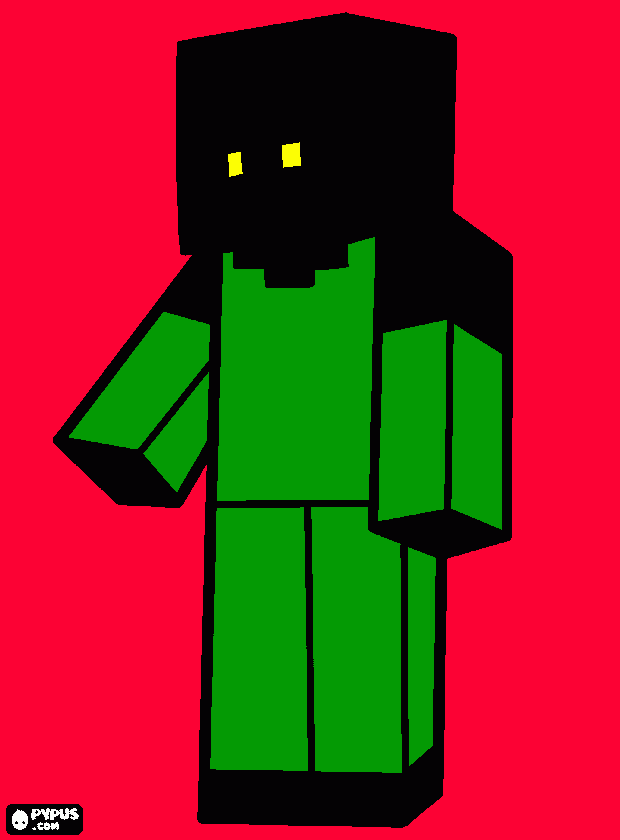 Creeper protective coloring page