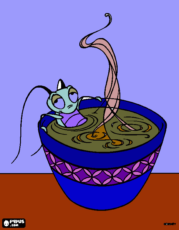 crikie took a bath coloring page