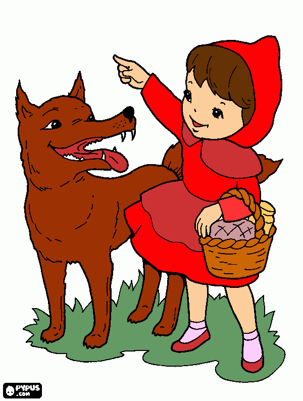 crvenkapa coloring page