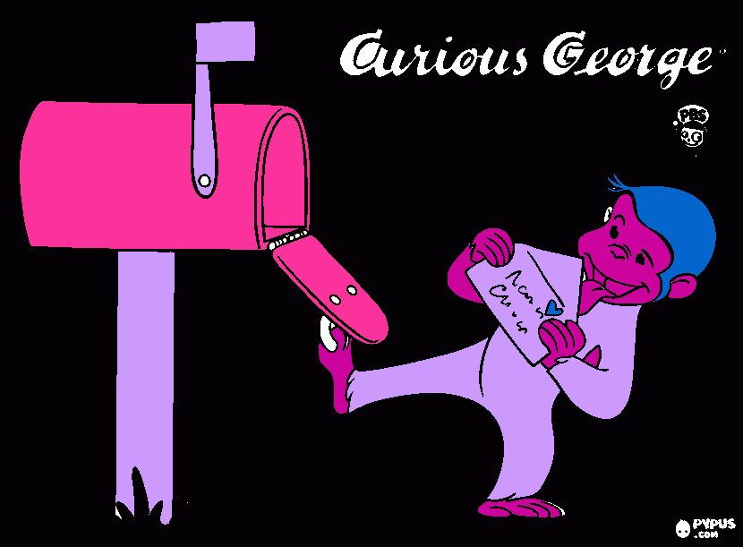 Curious George 6 coloring page