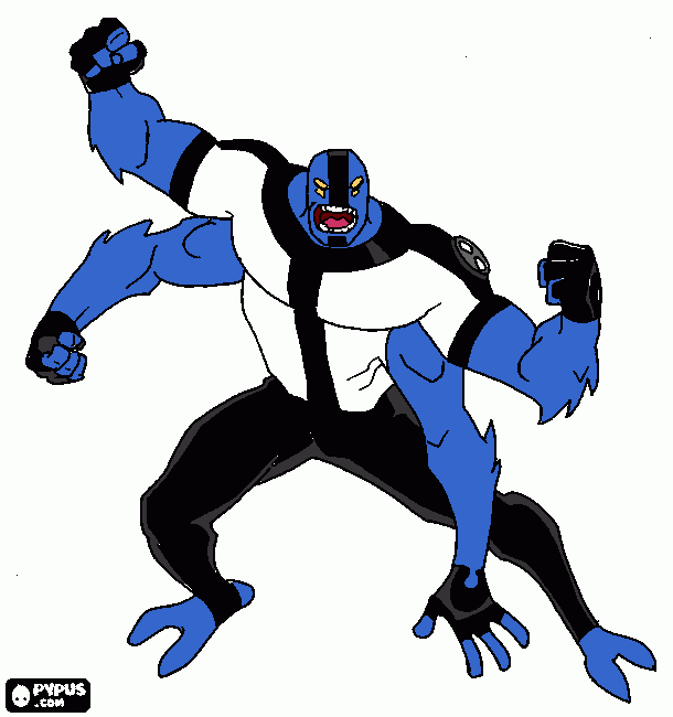 custom fourarms coloring page
