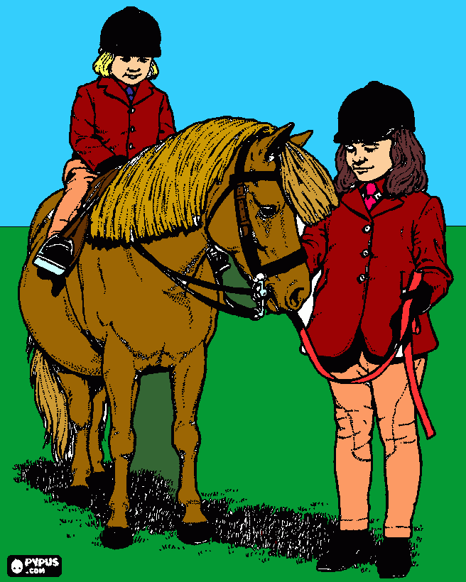 cute horse coloring page