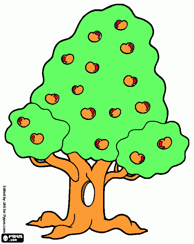 cây coloring page
