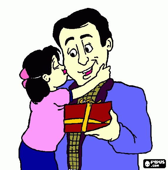dad coloring page