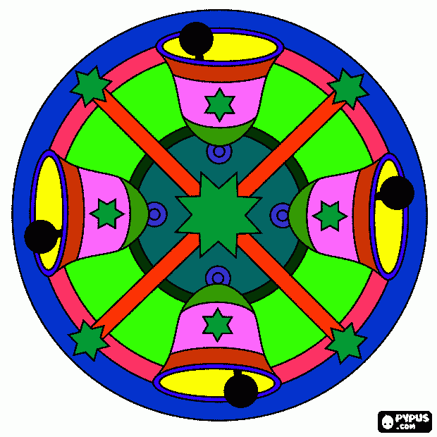 dainiaus stankaus mandala 6 kl coloring page