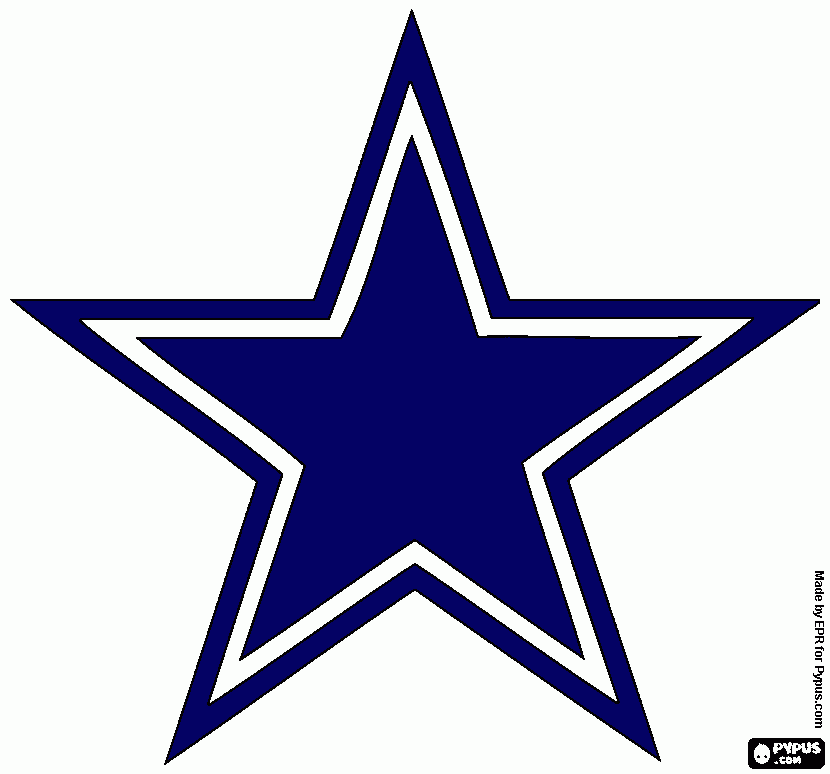 DALLAS COWBOY coloring page