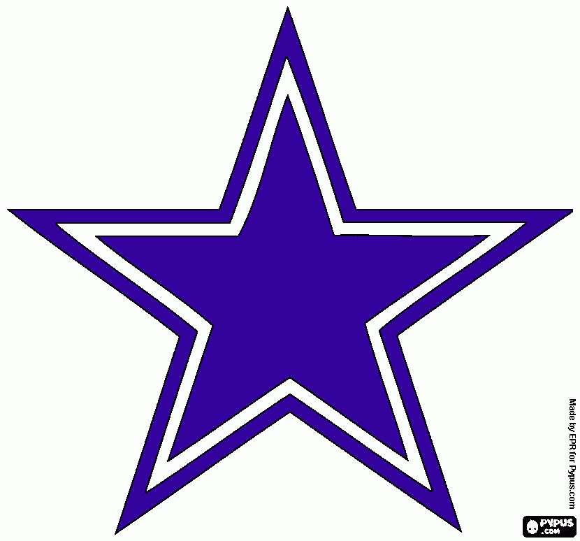 Dallas foot coloring page