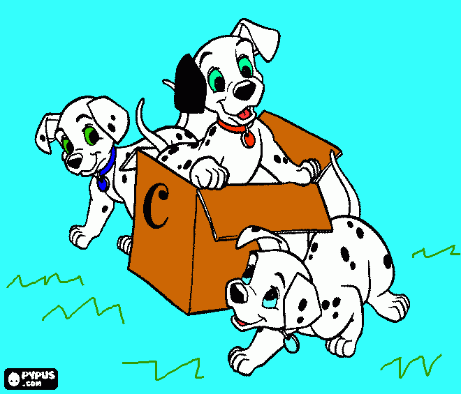 Dalmatians coloring page