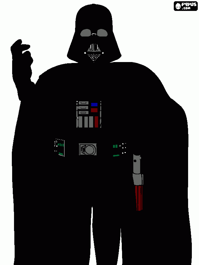 Darth coloring page