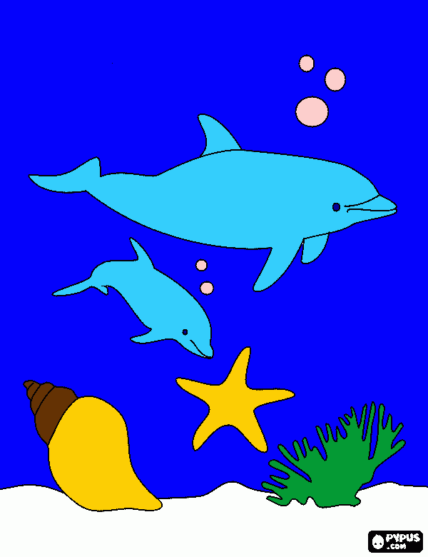 DAUPHIN CHERCHERE coloring page