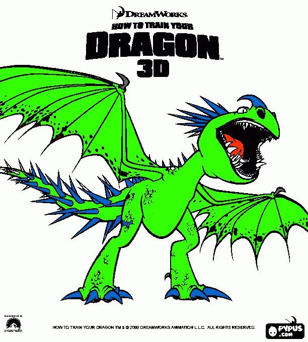 deadly nadder color page  coloring page