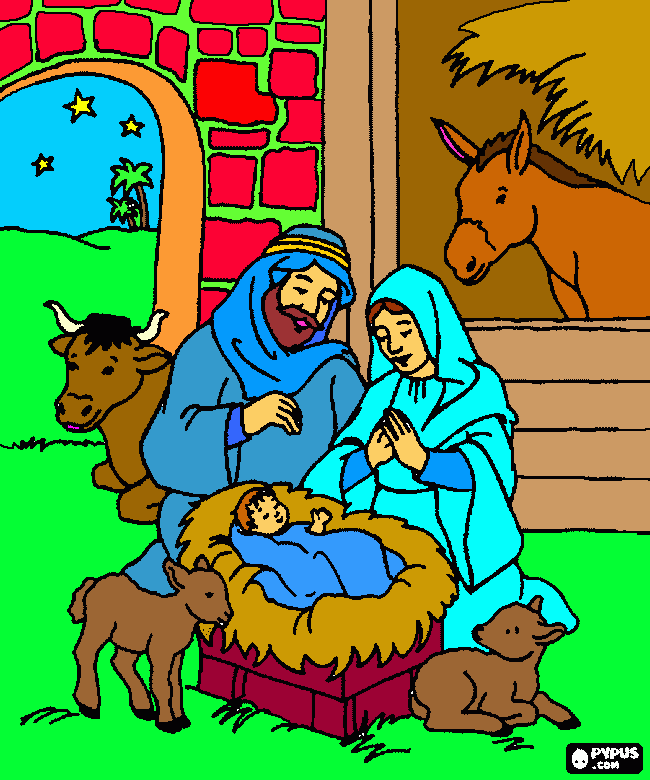 del niño dios coloring page