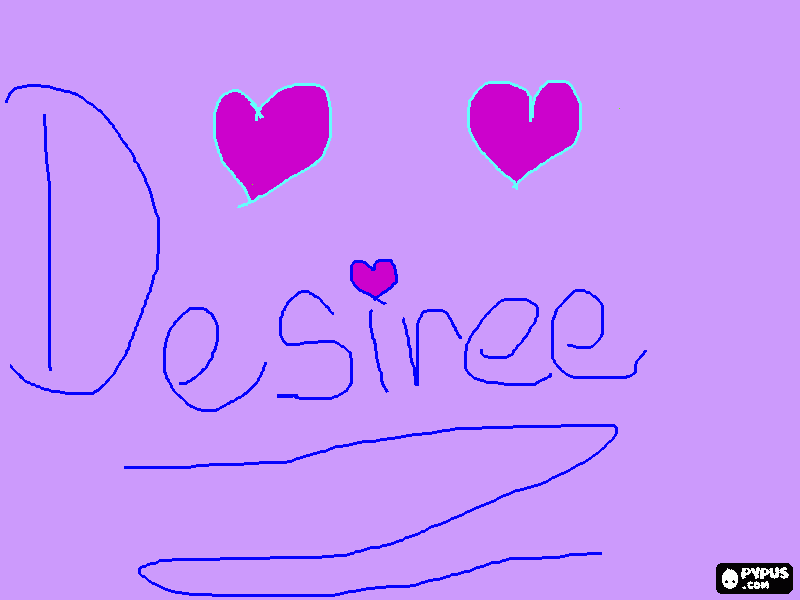 Desiree coloring page