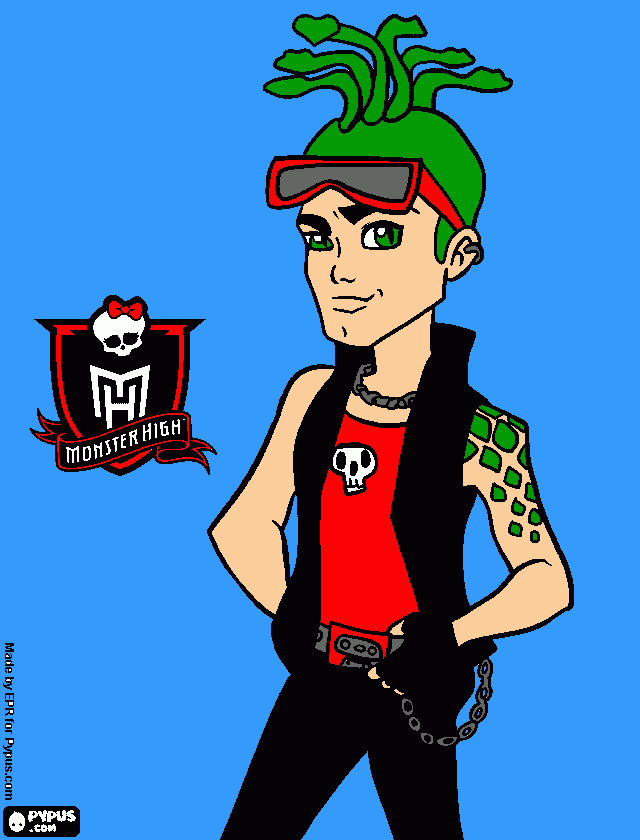 deuce gorgon 1 coloring page