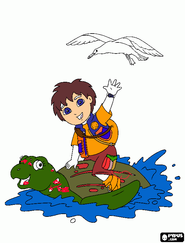 Diego coloring page