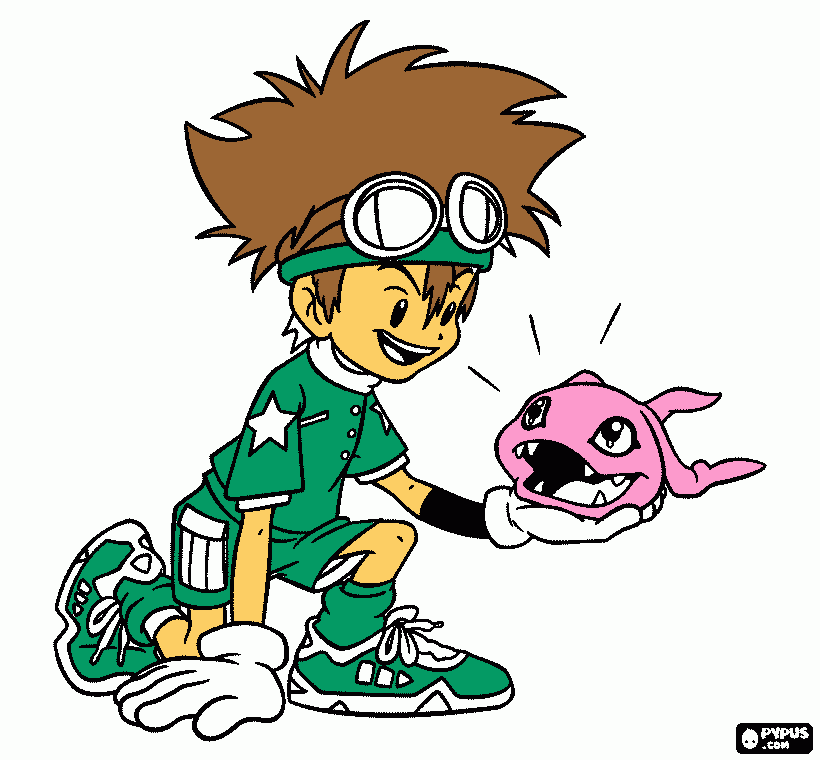 digimon coloring page