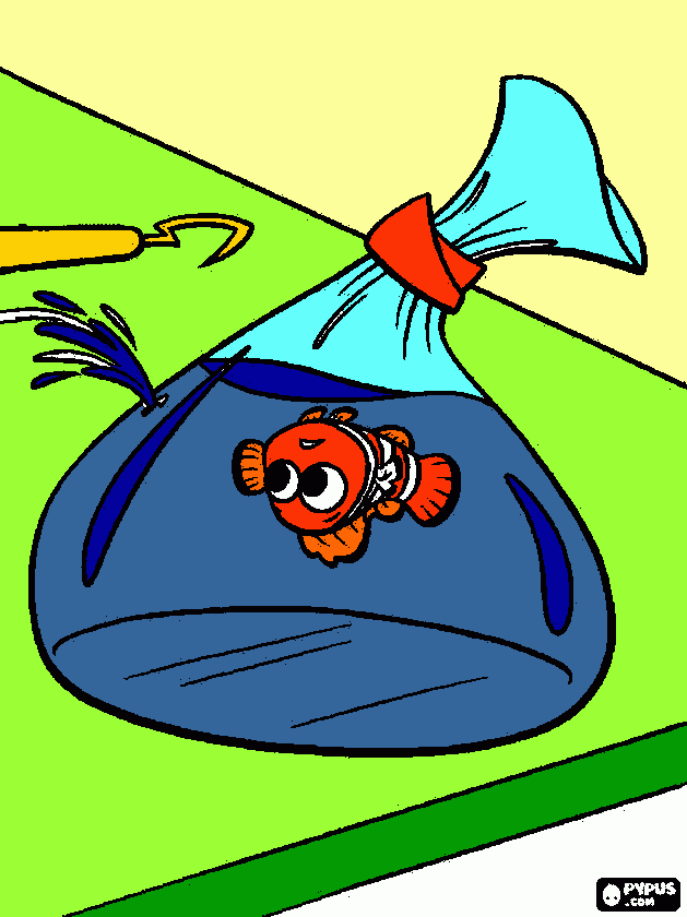 dikke zoen van nemo coloring page