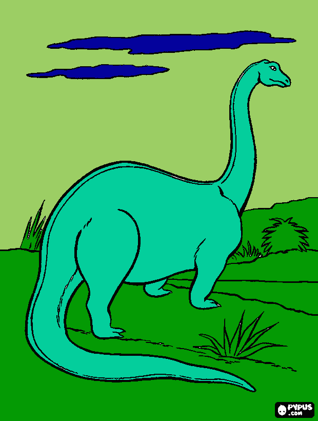 dinasour coloring page