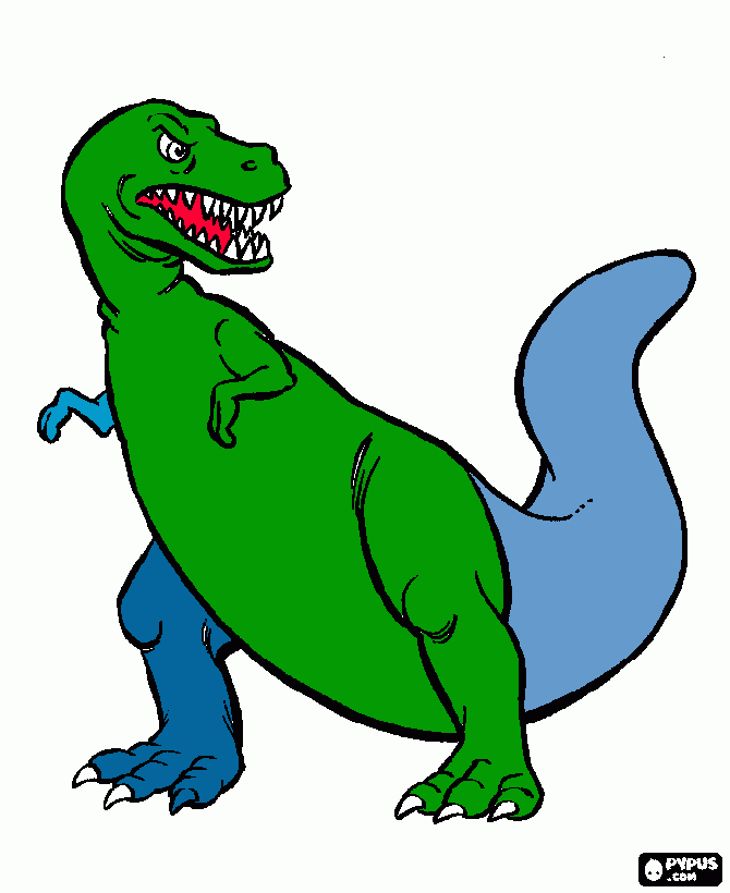 dino paulo coloring page
