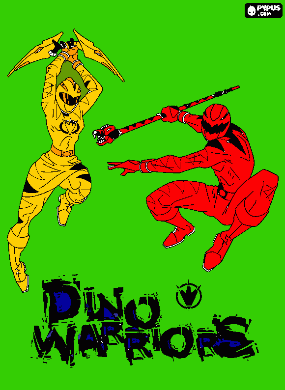 dino thunder coloring page