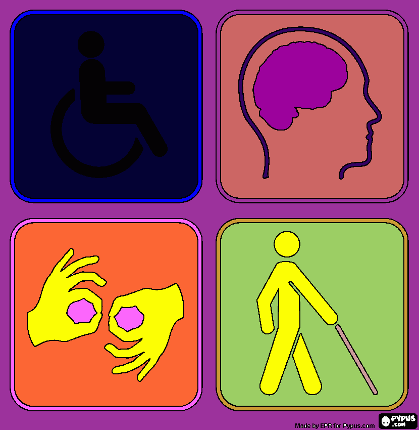 disabilties day coloring page