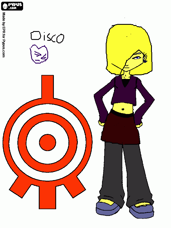 Disco Della Robbia (Odd's younger sister (1995)) coloring page